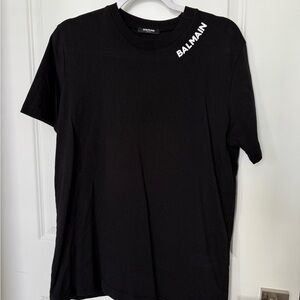 Balmain Black Short Sleeve Tee
